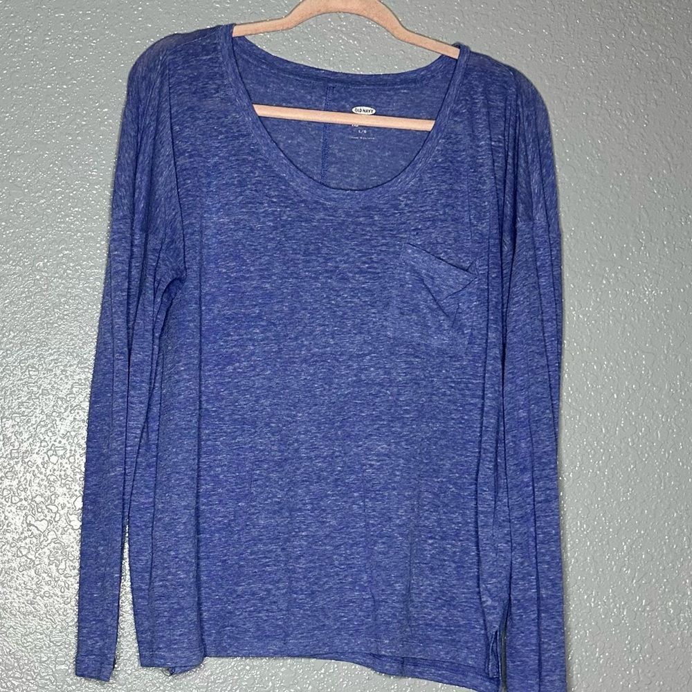 Large Old Navy Blue Boyfriend Tee
